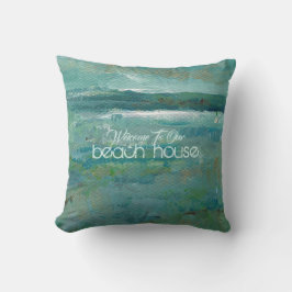 Willkommen auf unserer Beach Zuhause Kissen
