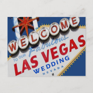Willkommen auf unserer fantastischen Las Vegas-Hoc Ankündigungspostkarte