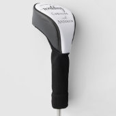 Willkommen auf unserer Hochzeit Golf Headcover (angewinkelt)