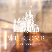 Willkommen auf unserer Hochzeit - Weiße Location-I