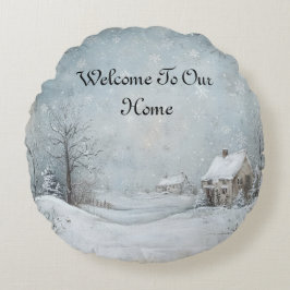 Willkommen auf unserer Personalisierten Zuhause Rundes Kissen