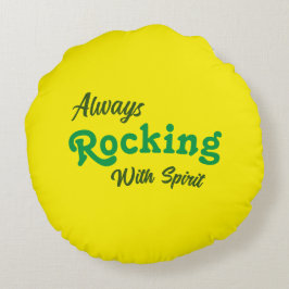 Willkommen auf unserer Porsche / immer / gelb / Rundes Kissen