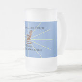 Willkommen auf unserer Terrasse, die immer mit Gei Mattglas Bierglas (VorderseiteRechts)