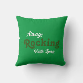 Willkommen auf unserer Terrasse / immer / grün / Kissen