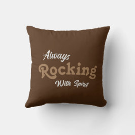 Willkommen auf unserer Veranda / immer / braun / Kissen