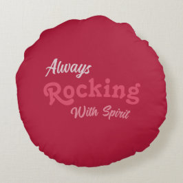 Willkommen auf unserer Veranda / immer / Valentine Rundes Kissen