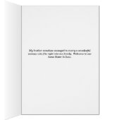 Willkommen auf unserer Zuhause Card für Rechtsgele (Innen (Rechts))