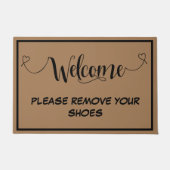 Willkommen auf unserer Zuhause Entfernen Sie Ihre Fußmatte (Vorderseite)