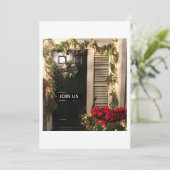 WILLKOMMEN AUF UNSERER ZUHAUSE FÜR CHRISTMAS-EINLA EINLADUNG (Stehend Vorderseite)