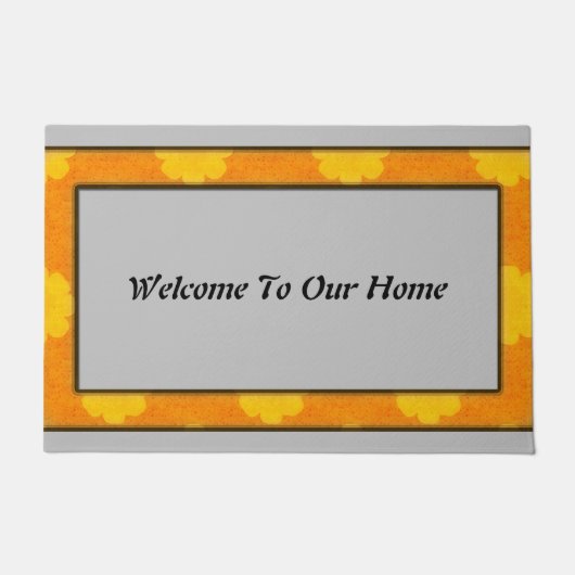 Willkommen auf unserer Zuhause Fußmatte (Vorderseite)