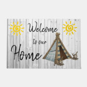 Willkommen auf unserer Zuhause Fußmatte (Vorderseite)