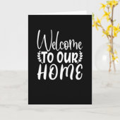 Willkommen auf unserer Zuhause Karte (Gelbe Blume)