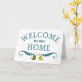 Willkommen auf unserer Zuhause Karte (Gelbe Blume)