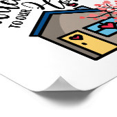 Willkommen auf unserer Zuhause Poster (Ecke)