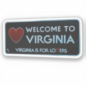 Willkommen auf Virginia Sticker (Vorderseite)