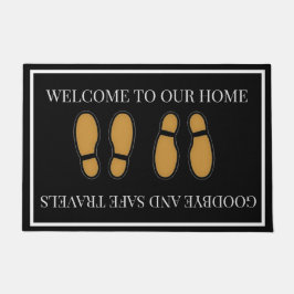 Willkommen & Auf Wiedersehen Fußmatte