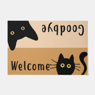 Willkommen Auf Wiedersehen Katze Türmatte, Niedlic Fußmatte