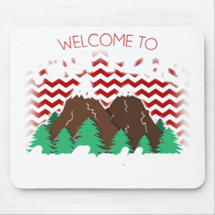 Willkommen auf Zwillingsspitzen Mousepad