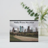 Willkommen aus Houston, Texas Postcard Postkarte (Stehend Vorderseite)