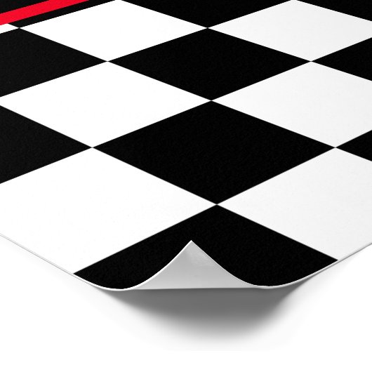 Willkommen Auto Racing Fans Poster (Ecke)