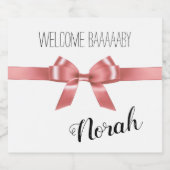 Willkommen Baaby Little Lamb Dusche Celebrate Part Schaumweinetikett (Einzelnes Label)