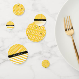 Willkommen Baby Bee Table Confetti Honeycomb Desig Konfetti