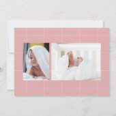 Willkommen Baby Birth Foto Ankündigung Boy Girl (Rückseite)