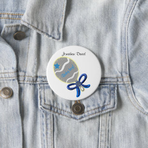 Willkommen Baby Boy Button
