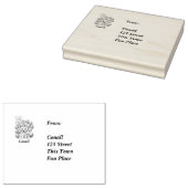 Willkommen Baby Boy Welpe Hund und Balloons Design Gummistempel (Stempel)