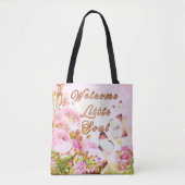 Willkommen Baby Essentials Tote – Muttiertasche Tasche (Vorderseite)
