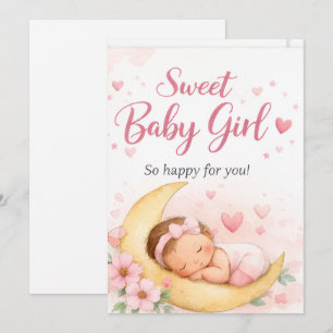 Willkommen Baby Girl – Eine kleine Prinzessin ist Feiertagskarte