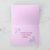 WILLKOMMEN BABY GIRL! Karte (Innenseite)