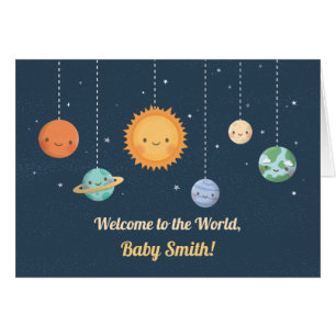 Willkommen Baby in der Welt der Sonne und Planeten