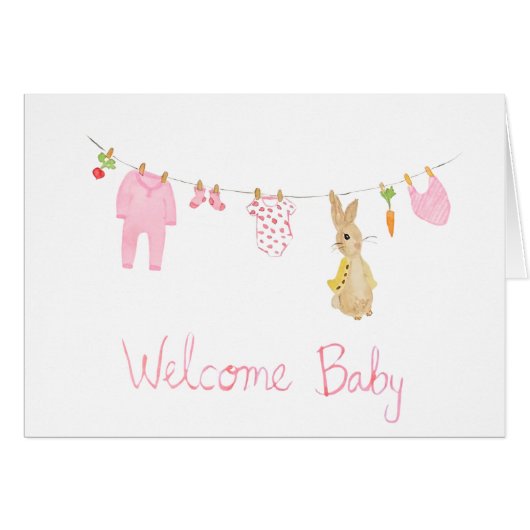 Willkommen Baby Mädchen BESSER (Vorderseite (Horizontal))