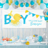 Willkommen Baby Name Boy Rubber Duck Baby Duck Dus Banner