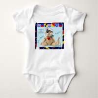 Willkommen Baby Segler Bär Bodysuit