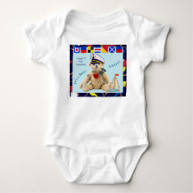 Willkommen Baby Segler Bär Bodysuit