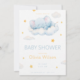 Willkommen Baby Shower Kleiner Stern Einladung