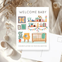 WILLKOMMEN BABY Süßer Kinderzimmer Einrichtungsvor