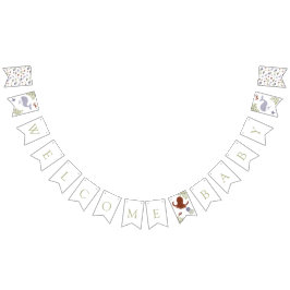 Willkommen Baby unter dem Sea Baby Shower Earth To Wimpelkette