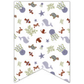 Willkommen Baby unter dem Sea Baby Shower Earth To Wimpelkette (Erste Fahne)