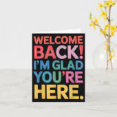 Willkommen Back Sprichwort Lehrer Lebensschule Jah Karte (Gelbe Blume)