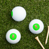 Willkommen Bär Apfel Grün Willkommen Golfball (Insitu Gras)