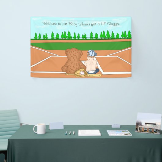Willkommen Baseball Themed Baby Dusche Banner (Messeveranstaltung)