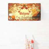 Willkommen Bauernhof Pumpkin Patch Maple Verlass H Banner (InSitu)