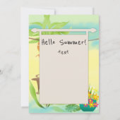 Willkommen! Beach Party Einladung (Rückseite)