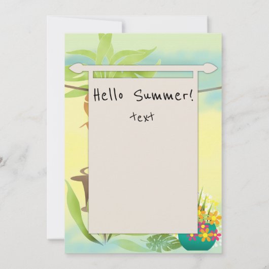 Willkommen! Beach Party Einladung (Rückseite)