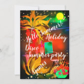 Willkommen! Beach Party Einladung (Vorderseite)