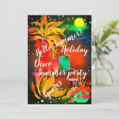 Willkommen! Beach Party Einladung (Stehend Vorderseite)