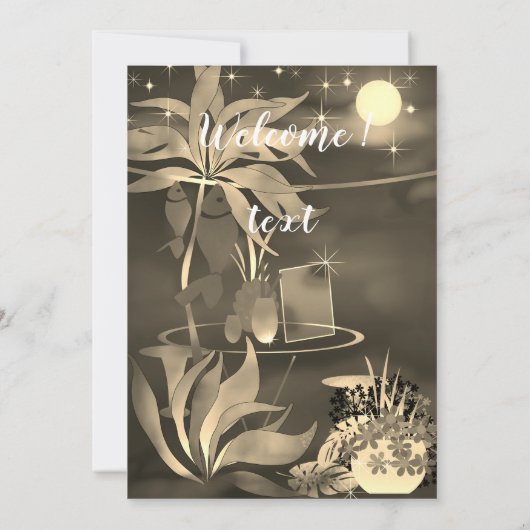 Willkommen! Beach Party Einladung (Rückseite)